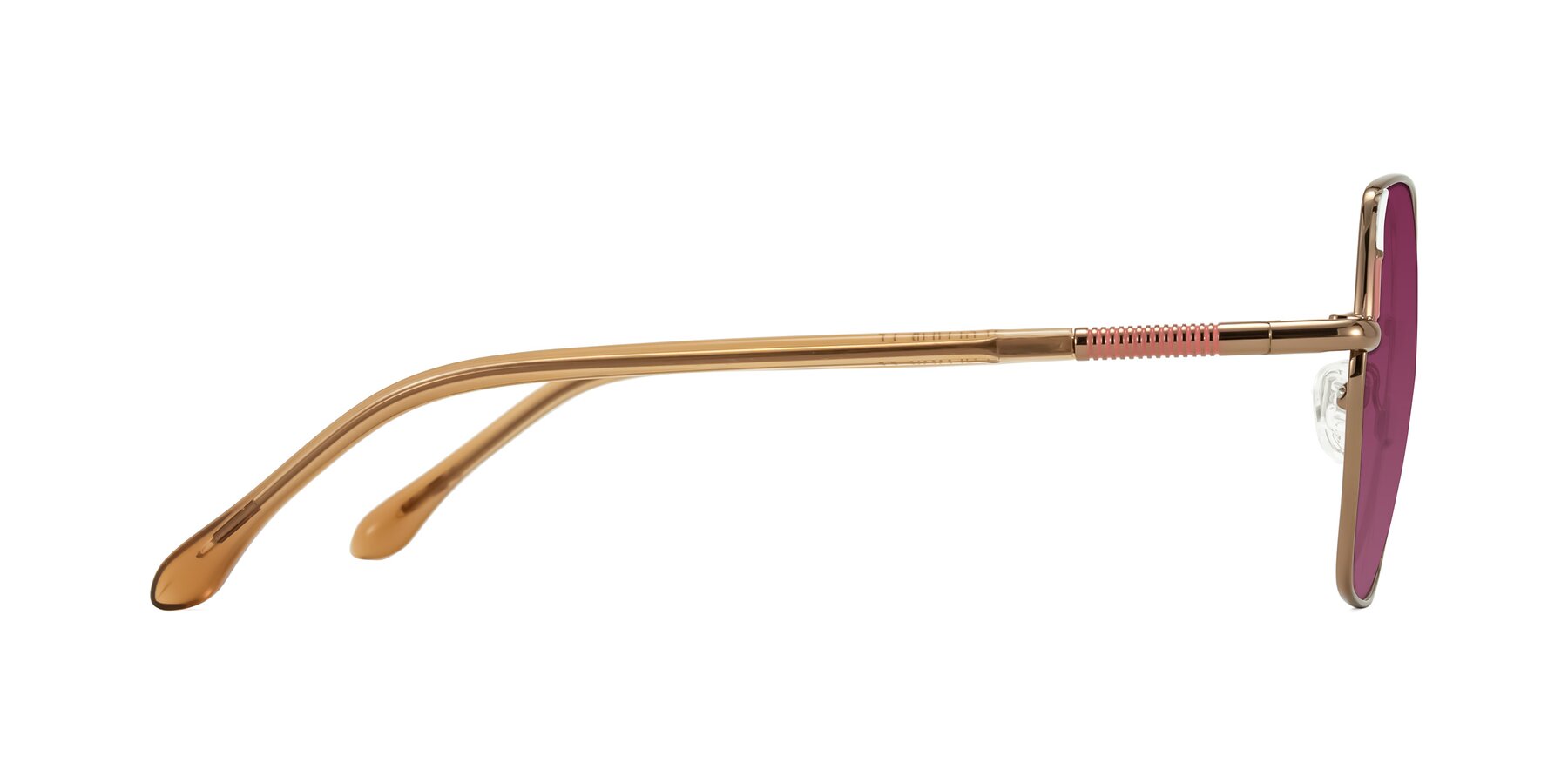 Side of Suarie in Bronze/Brown with Wine Tinted Lenses