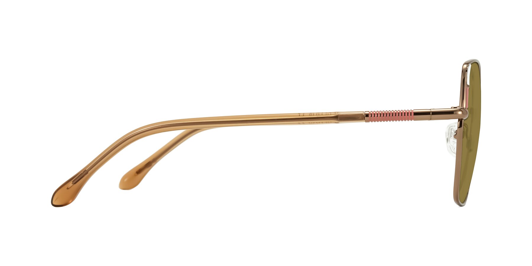 Side of Suarie in Bronze/Brown with Brown Polarized Lenses