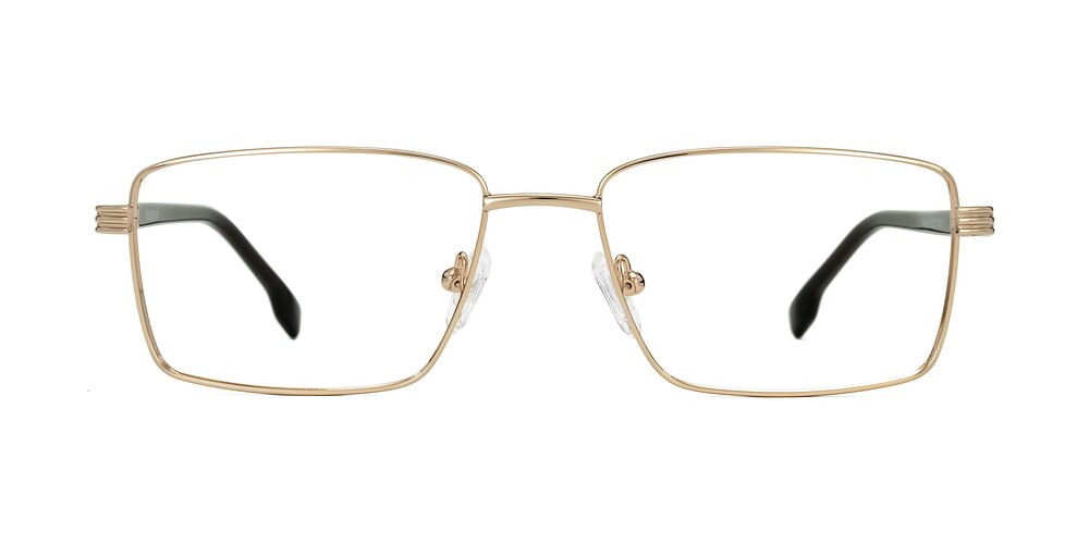 Raiyah - Gold/Dark Brown Eyeglasses