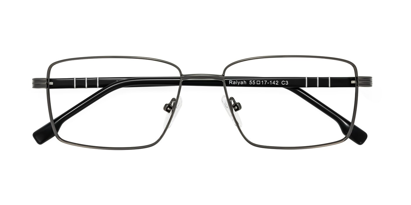 Raiyah - Gunmetal/Black Eyeglasses