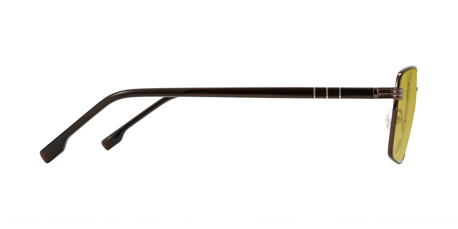 Side of Raiyah in Bronze/Dark Brown with Champagne Tinted Lenses