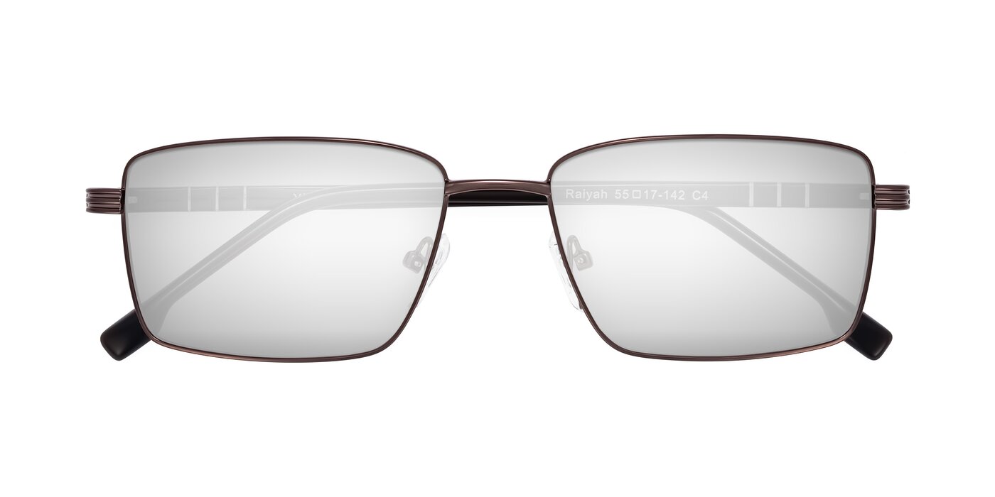 Raiyah - Bronze/Dark Brown Flash Mirrored Sunglasses