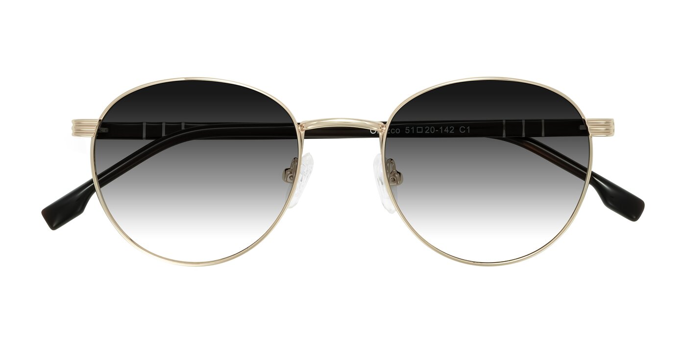 Orozco - Gold/Dark Brown Gradient Sunglasses