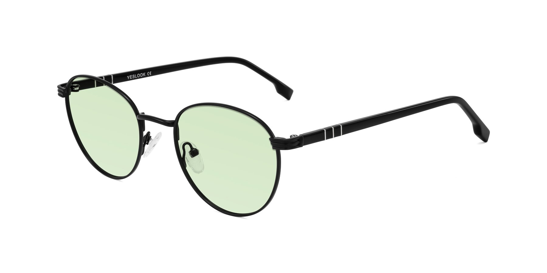 Angle of Orozco in Matte Black/Black with Light Green Tinted Lenses