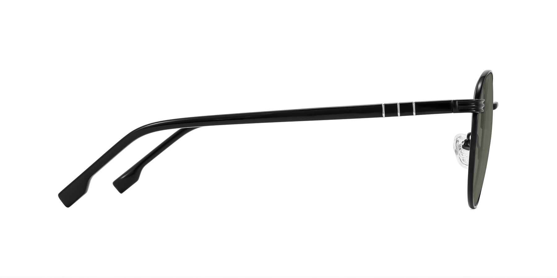 Side of Orozco in Matte Black/Black with Gray Polarized Lenses