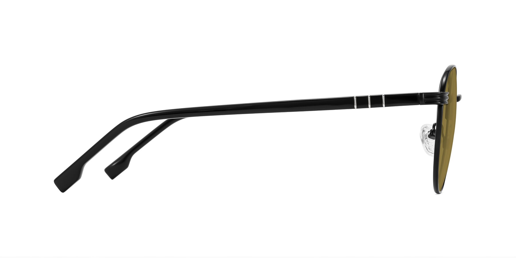 Side of Orozco in Matte Black/Black with Brown Polarized Lenses
