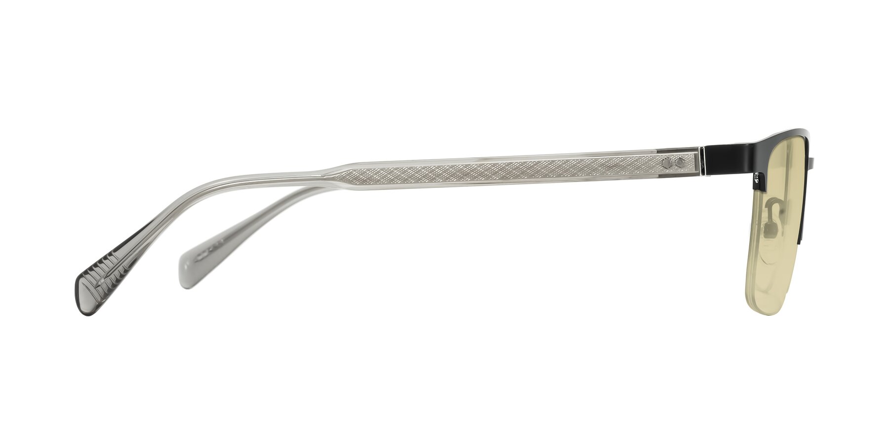 Side of Tunt in Matte Black with Light Champagne Tinted Lenses