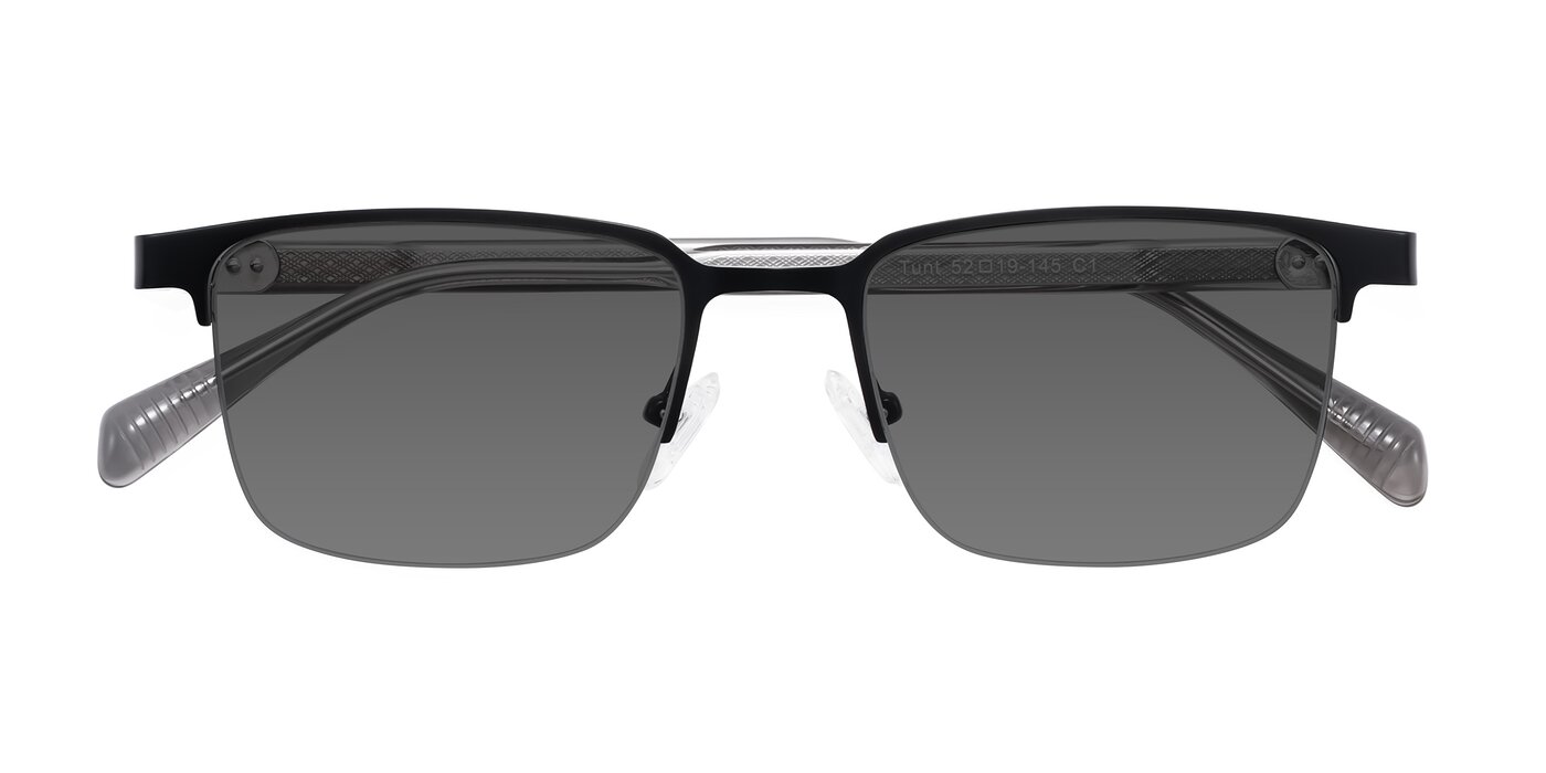 Tunt - Matte Black Tinted Sunglasses