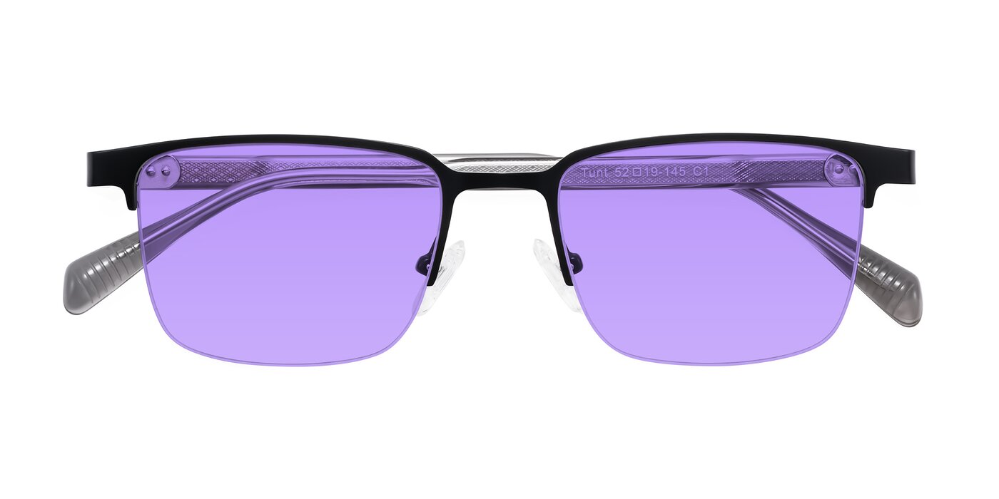 Tunt - Matte Black Tinted Sunglasses