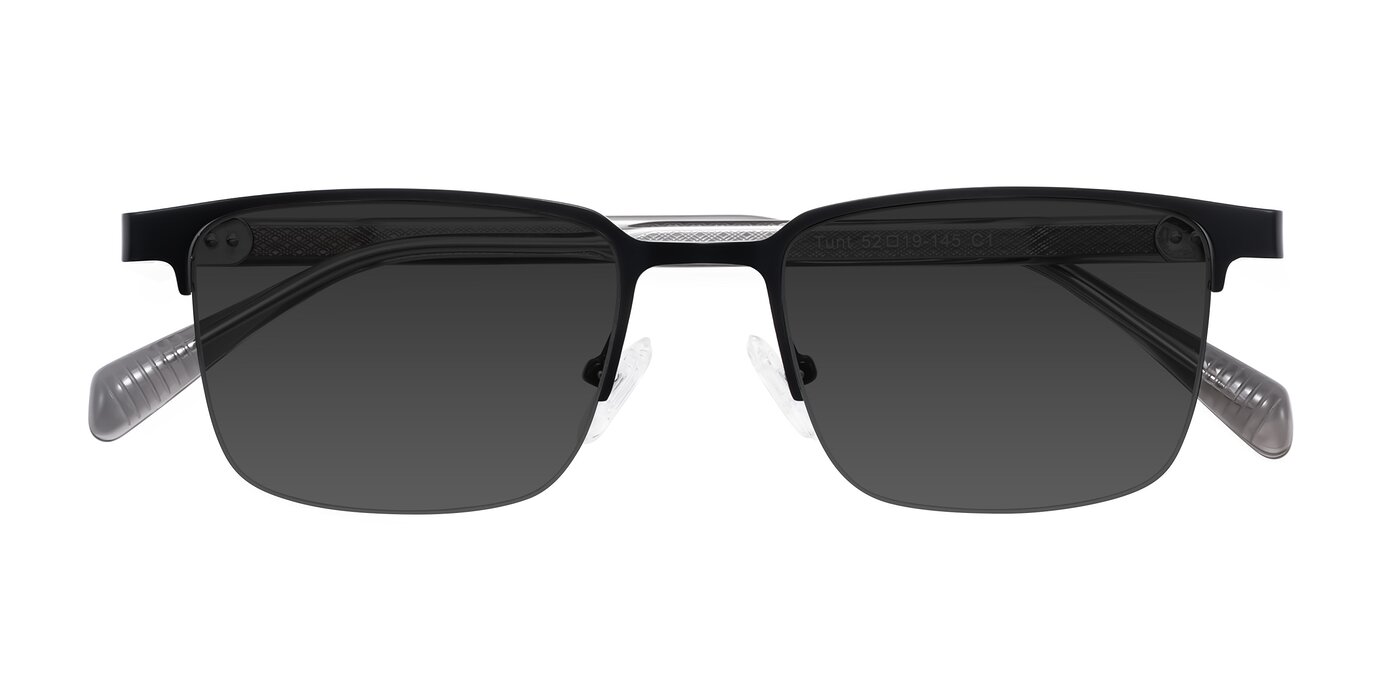 Tunt - Matte Black Tinted Sunglasses