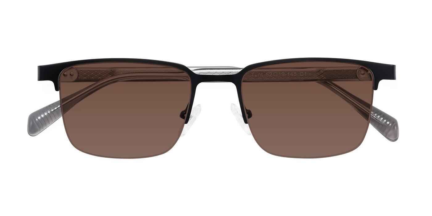 Tunt - Matte Black Tinted Sunglasses