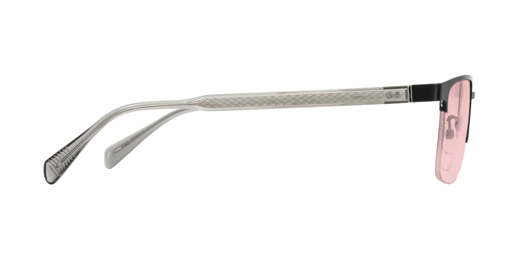 Side of Tunt in Matte Black with Light Garnet Tinted Lenses