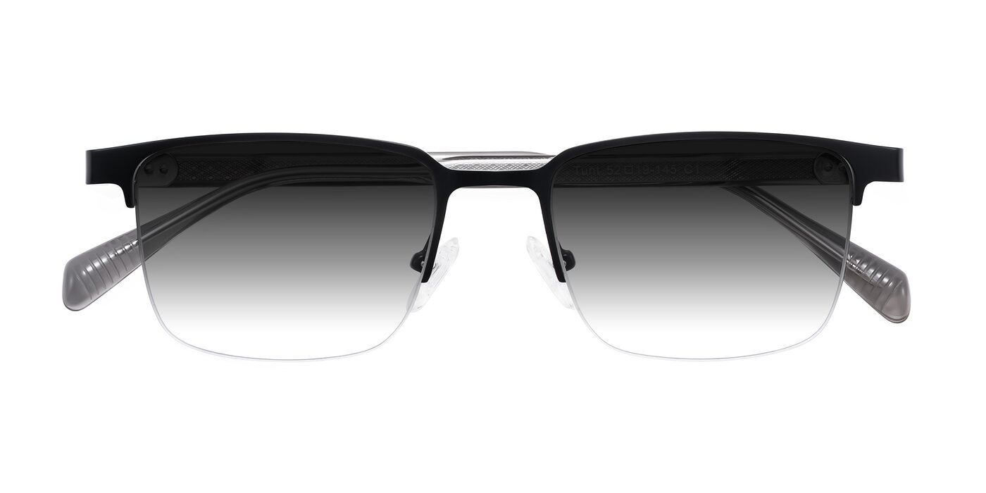 Tunt - Matte Black Gradient Sunglasses