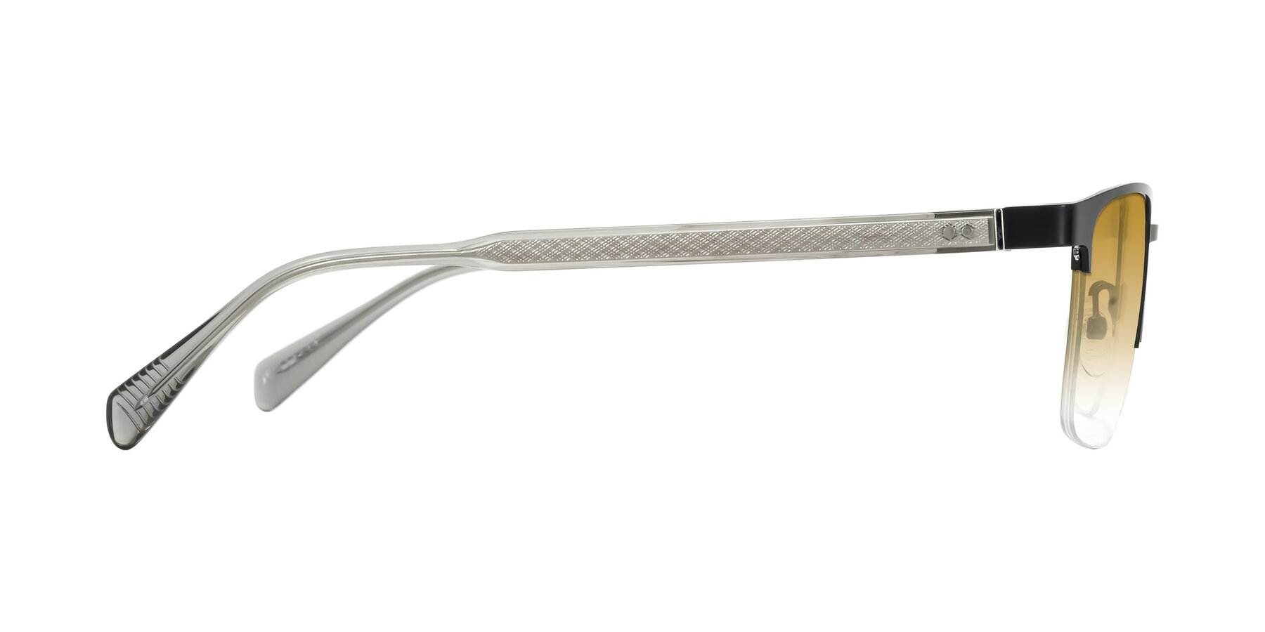 Side of Tunt in Matte Black with Champagne Gradient Lenses
