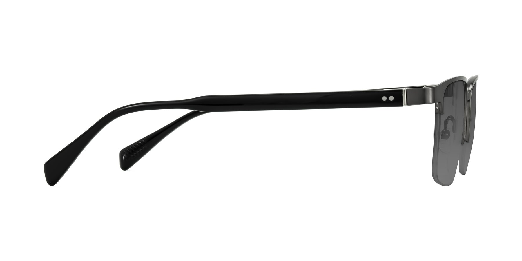 Side of Tunt in Matte Gunmetal with Medium Gray Tinted Lenses