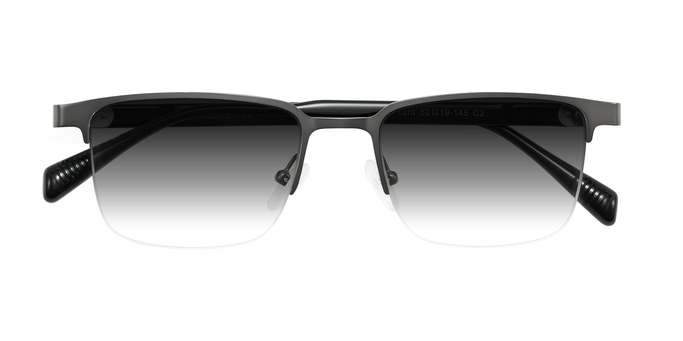 Tunt - Matte Gunmetal Gradient Sunglasses