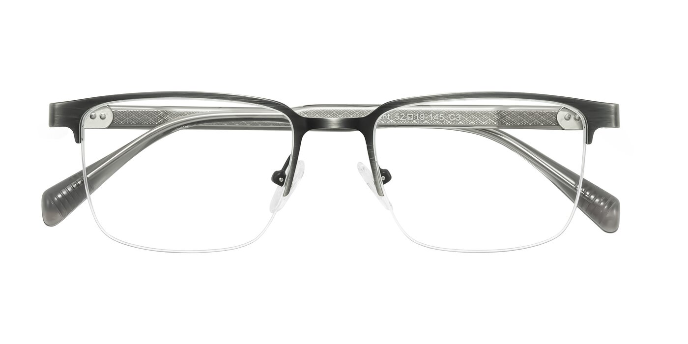 Tunt - Brushed Silver Blue Light Glasses