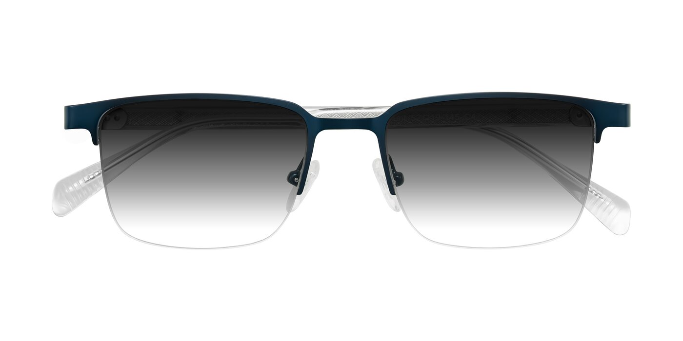 Tunt - Matte Blue Gradient Sunglasses
