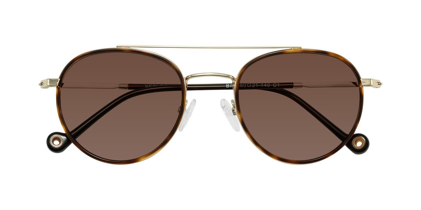Biko - Tortoise/Gold Tinted Sunglasses