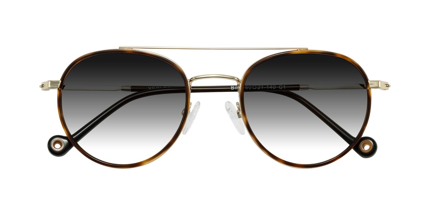 Biko - Tortoise/Gold Gradient Sunglasses