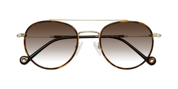 Front of Biko in Tortoise/Gold