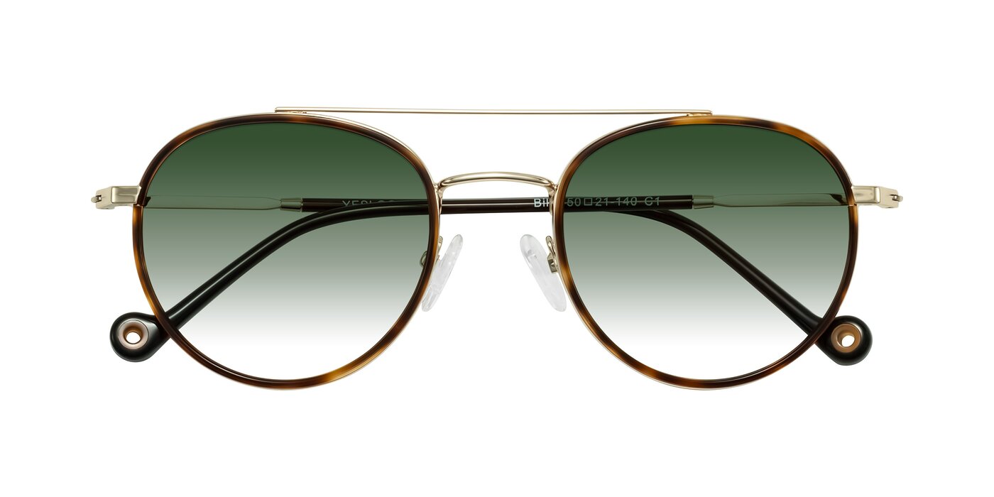 Biko - Tortoise/Gold Gradient Sunglasses