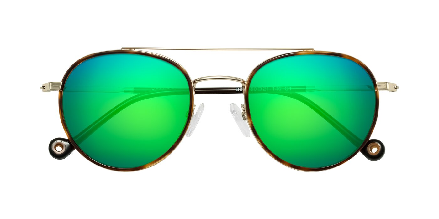 Biko - Tortoise/Gold Flash Mirrored Sunglasses