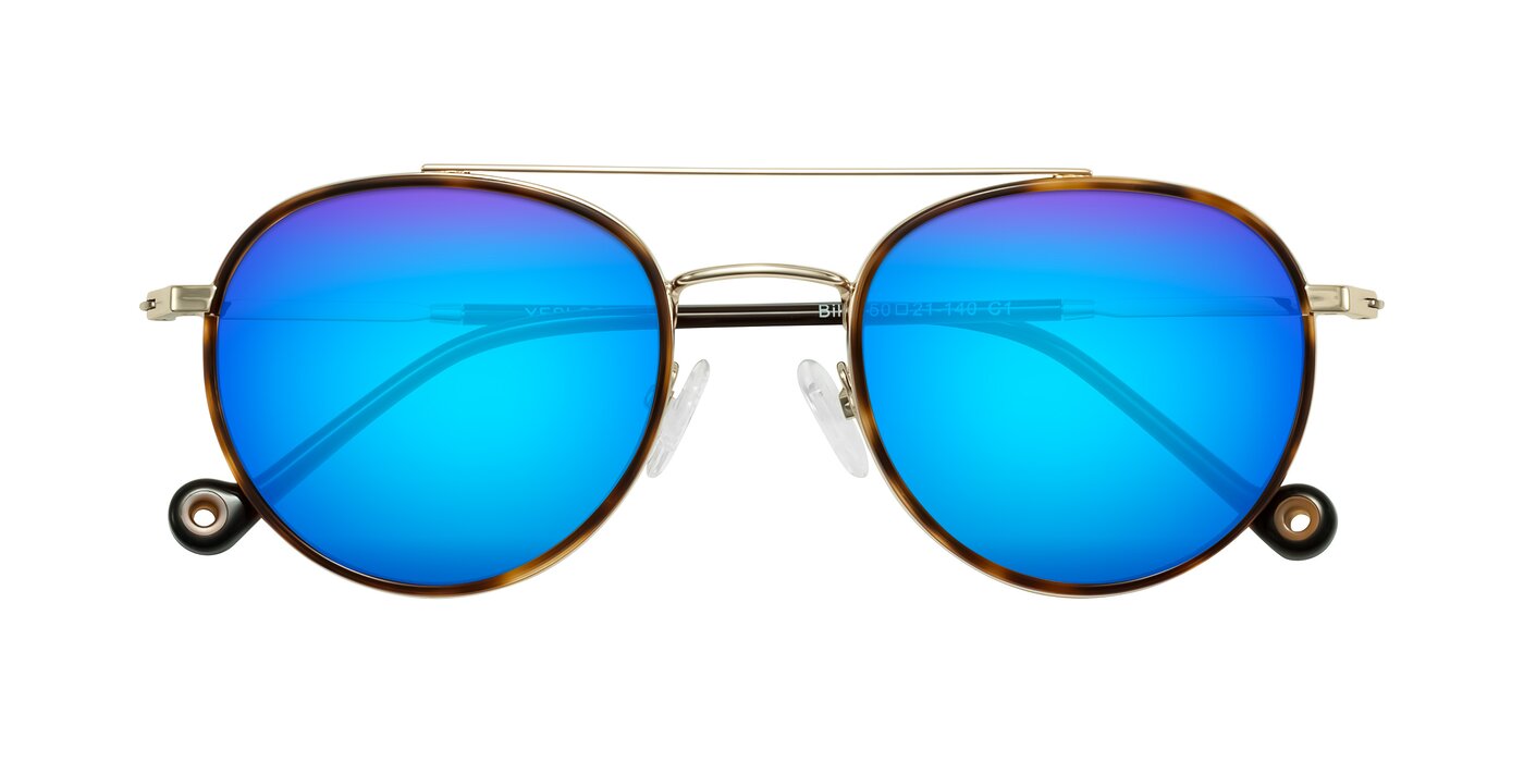 Biko - Tortoise/Gold Flash Mirrored Sunglasses