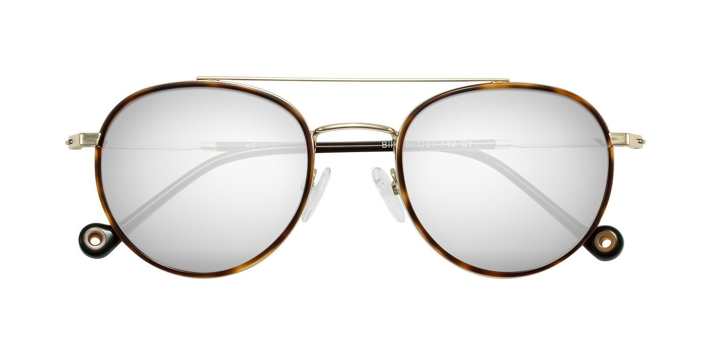 Biko - Tortoise/Gold Flash Mirrored Sunglasses