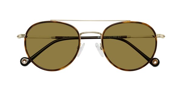 Front of Biko in Tortoise/Gold