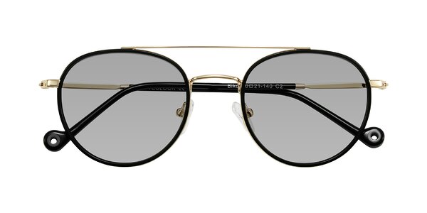 Front of Biko in Black/Gold