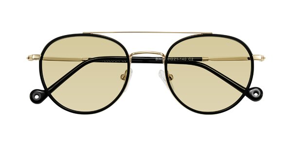 Front of Biko in Black/Gold