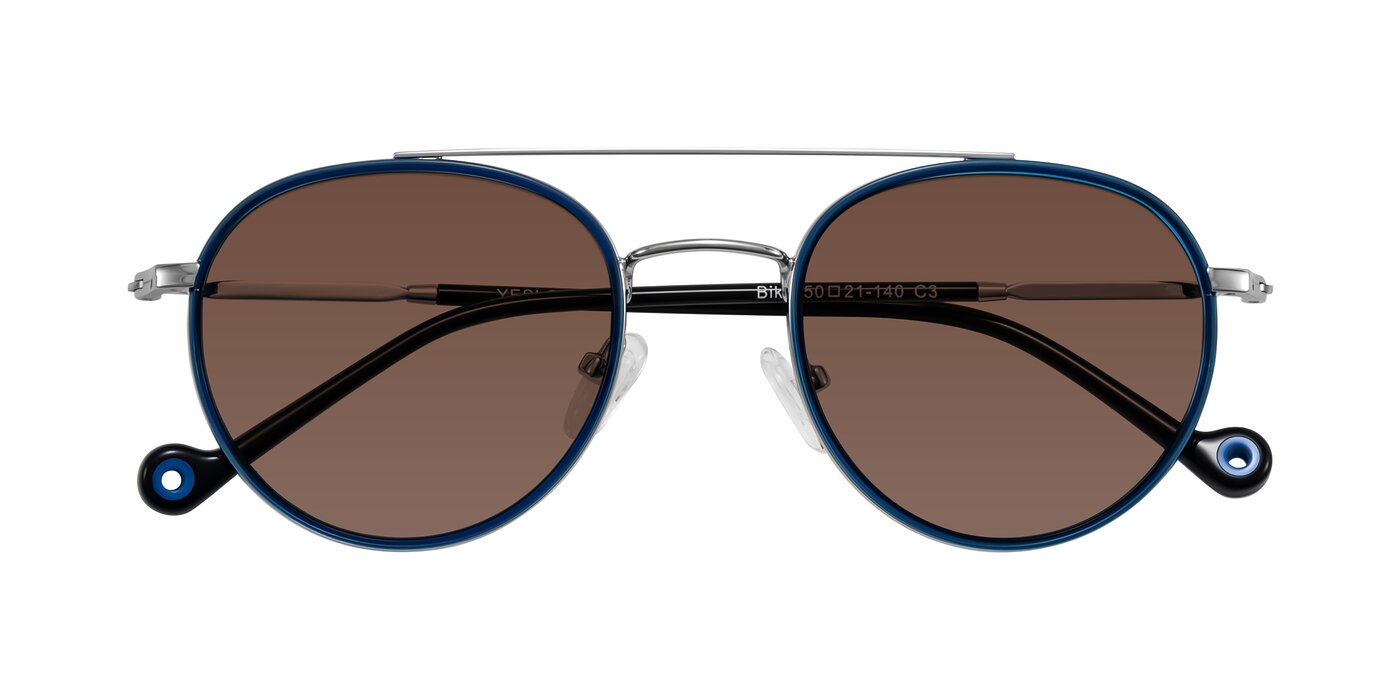 Biko - Blue/Silver Tinted Sunglasses