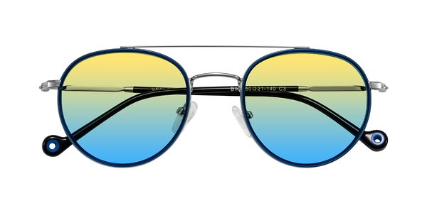 Front of Biko in Blue/Silver