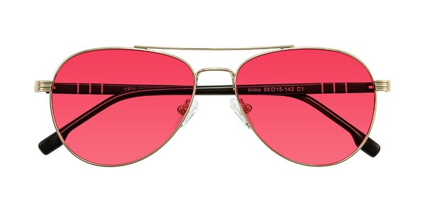 Front of Aimo in Gold/Dark Brown