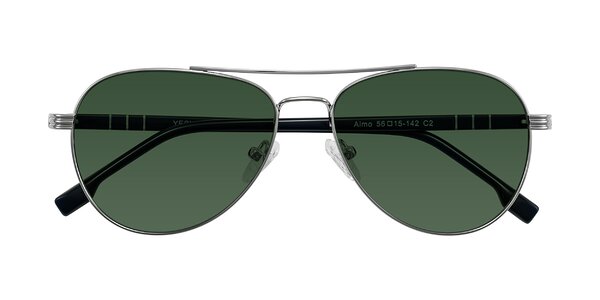 Front of Aimo in Silver/Dark Blue