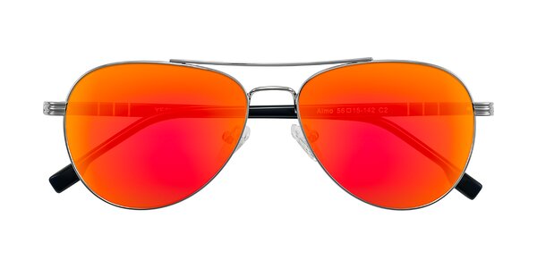 Front of Aimo in Silver/Dark Blue