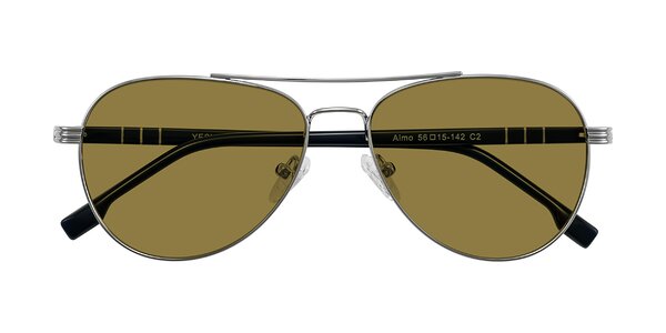 Front of Aimo in Silver/Dark Blue