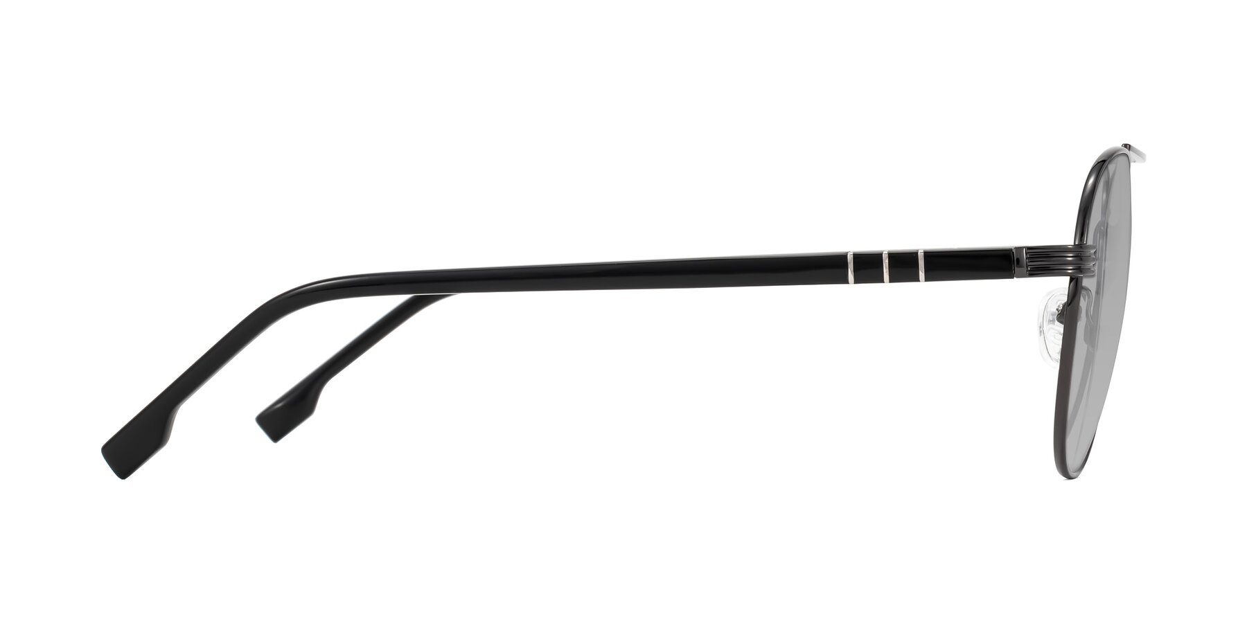 Side of Aimo in Gunmetal/Black with Light Gray Tinted Lenses