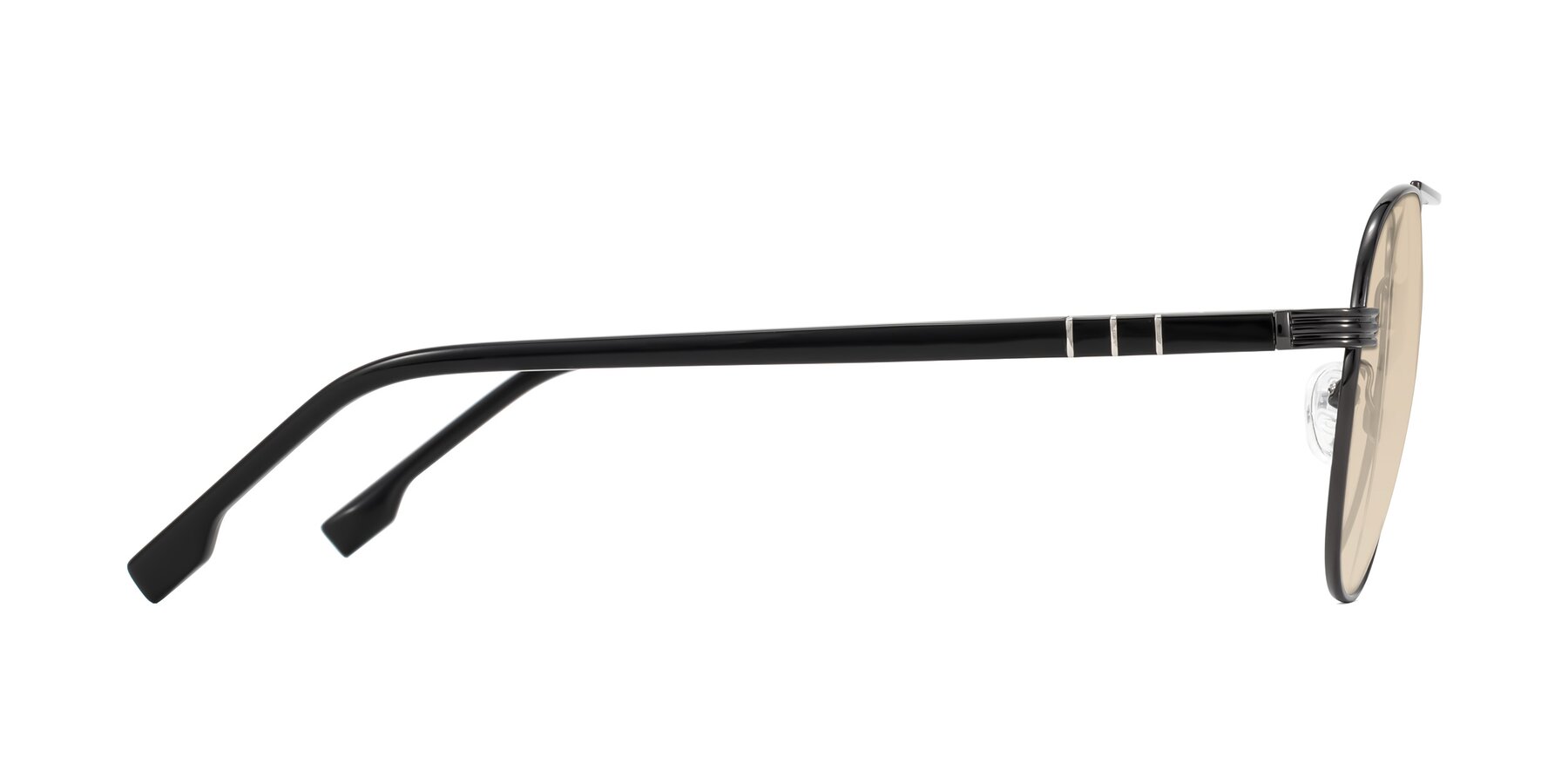 Side of Aimo in Gunmetal/Black with Light Brown Tinted Lenses