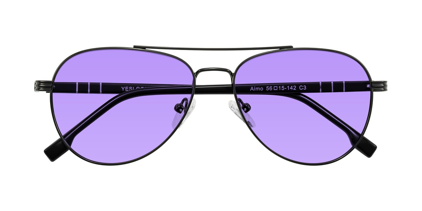Aimo - Gunmetal/Black Tinted Sunglasses