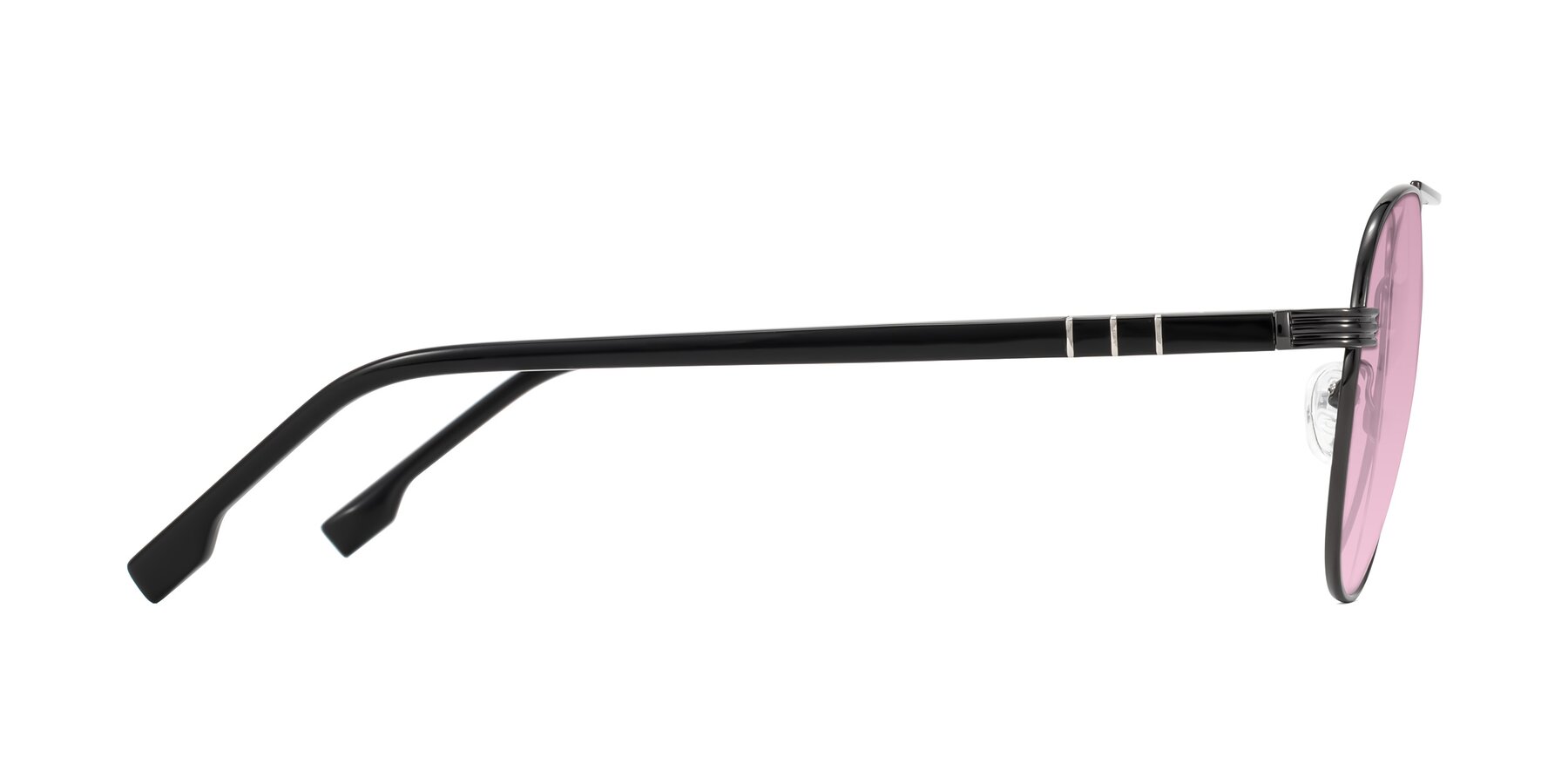 Side of Aimo in Gunmetal/Black with Light Wine Tinted Lenses