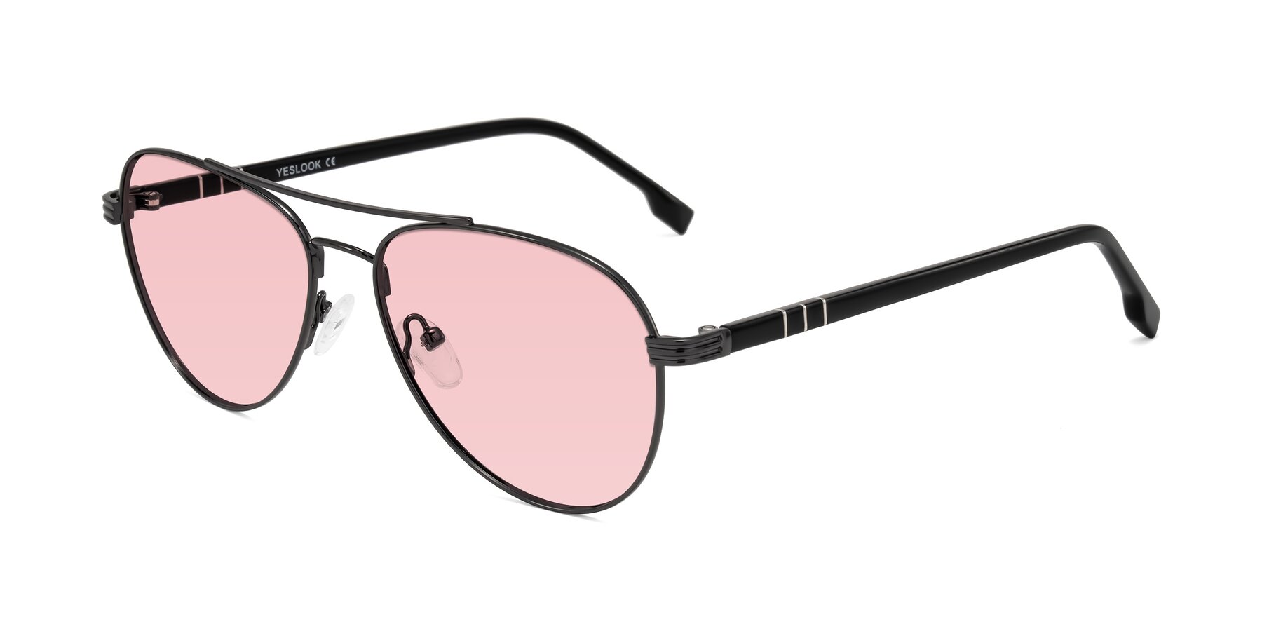 Angle of Aimo in Gunmetal/Black with Light Garnet Tinted Lenses