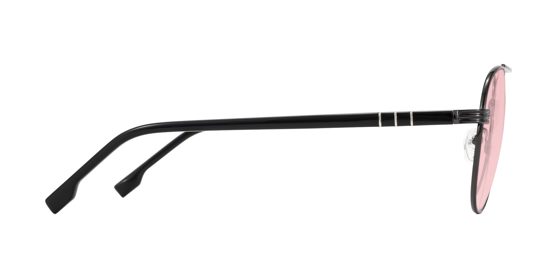 Side of Aimo in Gunmetal/Black with Light Garnet Tinted Lenses