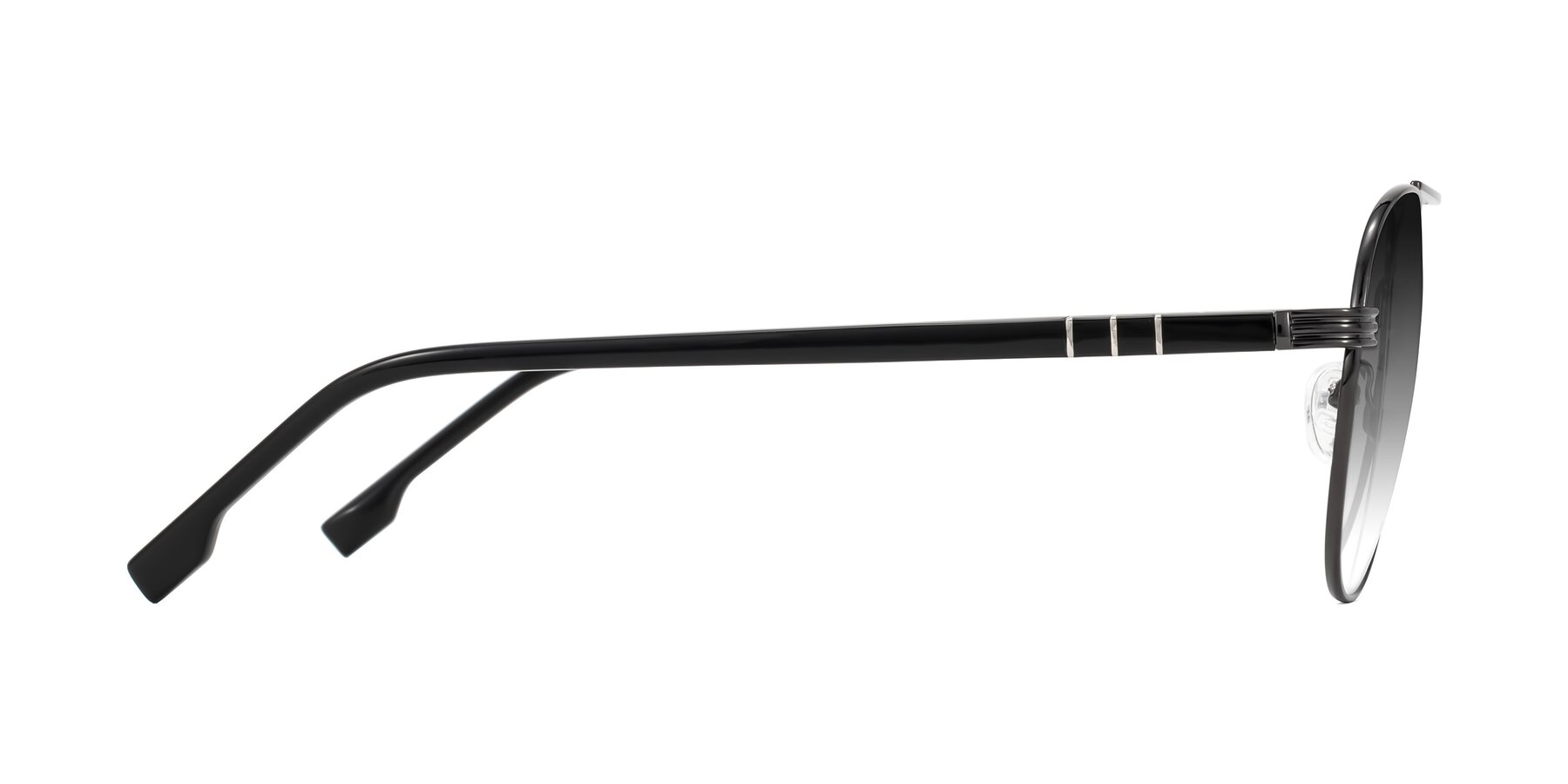 Side of Aimo in Gunmetal/Black with Gray Gradient Lenses