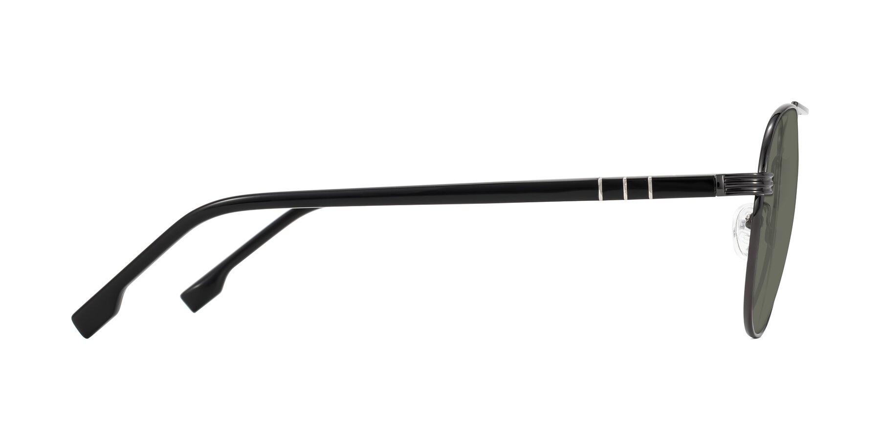 Side of Aimo in Gunmetal/Black with Gray Polarized Lenses