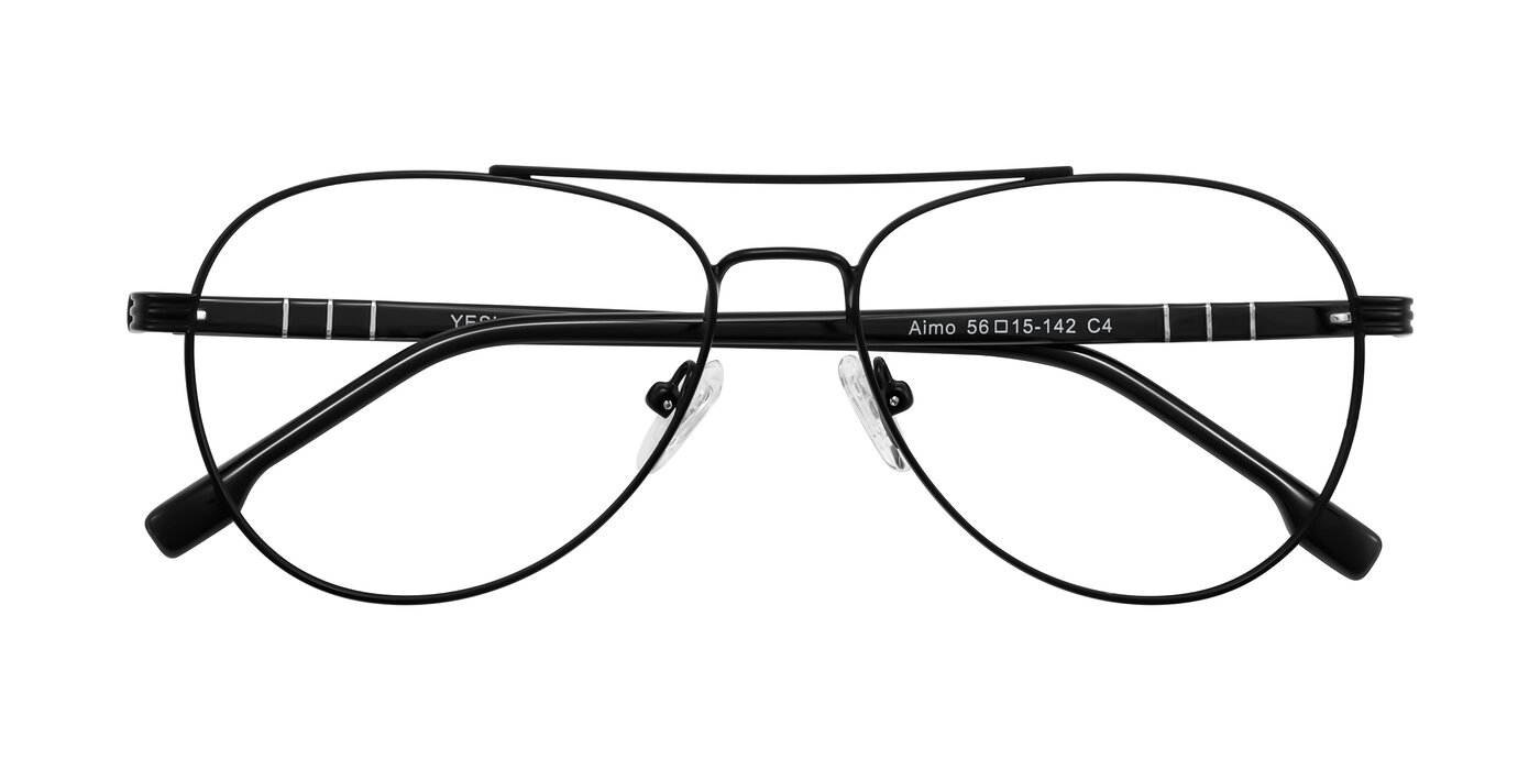 Aimo - Matte Black/Dark Gray Eyeglasses