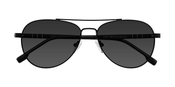 Front of Aimo in Matte Black/Dark Gray