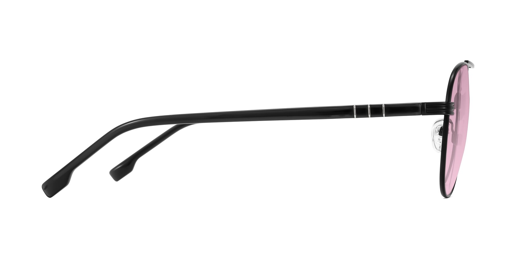 Side of Aimo in Matte Black/Dark Gray with Light Wine Tinted Lenses