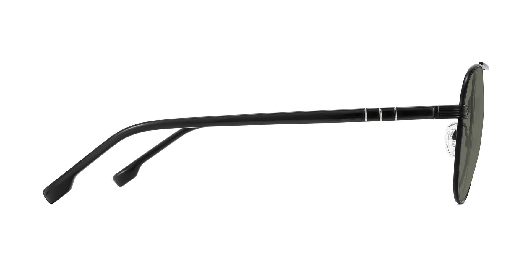 Side of Aimo in Matte Black/Dark Gray with Gray Polarized Lenses